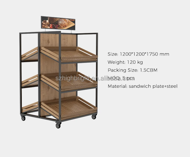 Low-Profile Bread Rack - JSI Store Fixtures, an LSI Company