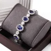 18k gold gemstones bracelet