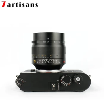 7Artisans 75mm F1.25 Lei Ca M-mount Portrait Lens Fixed Focus Camera Lens for Photo Picture Photography Accessory detail image