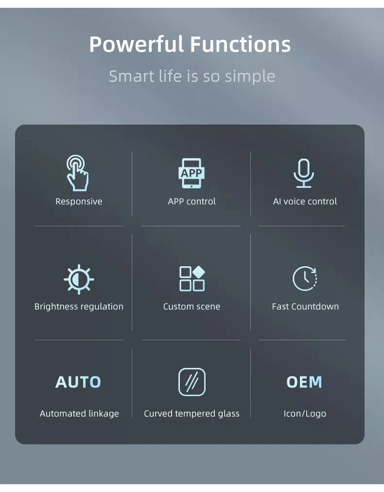 Smart Dimmer Switch Touch APP Voice Control Supports Tuya/Google/Alexa Zigbee Dimming Timer for Waterproof