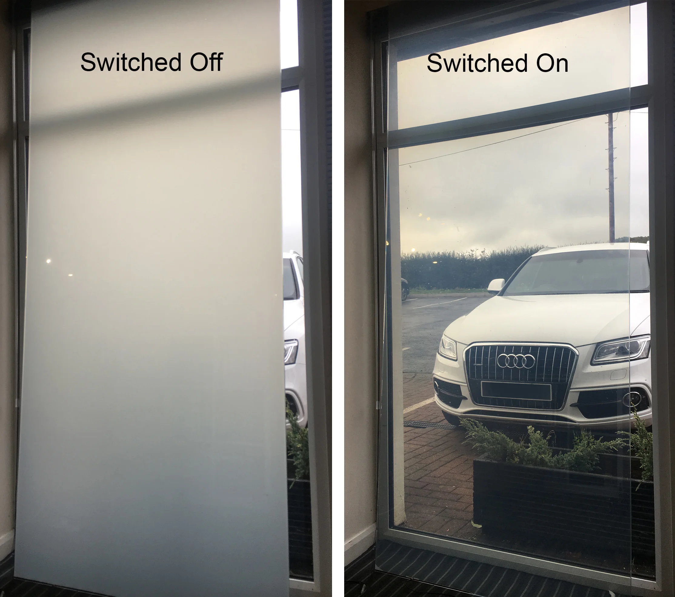 Electric Intelligent Switchable Mirror Glass for Privacy