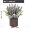 Pine Cone Mixed Eucalyptus Christmas Table Decor Potted plant