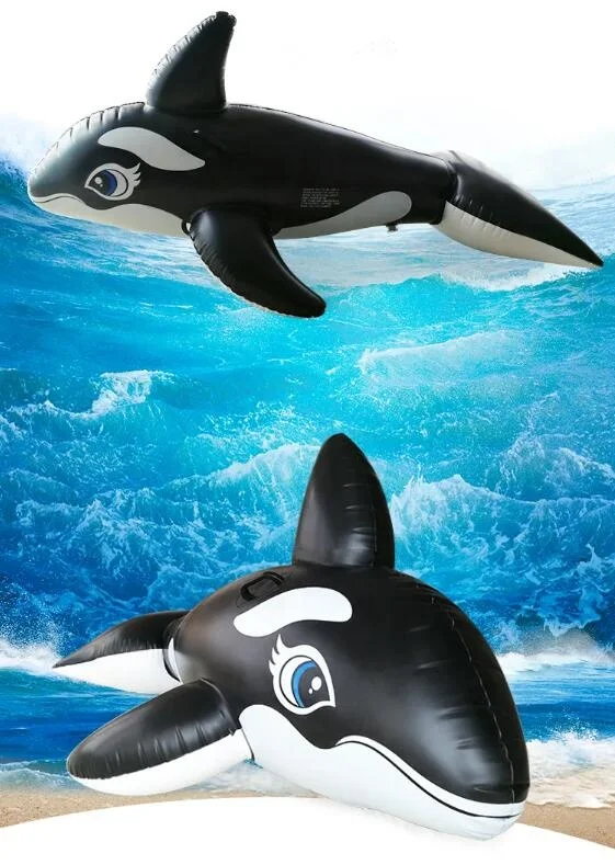 Inflatable Whale & Shark Pool Float for Kids Swimming Pool Inflatables Ride-on Summer Party Pool Toys Raft Lounge