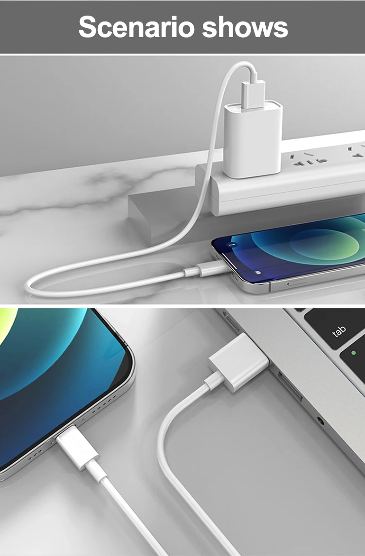 Lighting Charger Cable For Iphone 11 12 13 14 Fast Charging Usb Cable