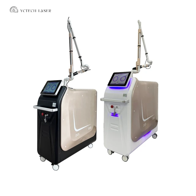 Stationary Picosecond Laser Machine Carbon Peeling and Pigment Eyebrow Tattoo Removal 532 752 1064nm Wavelength Machine CE OEM