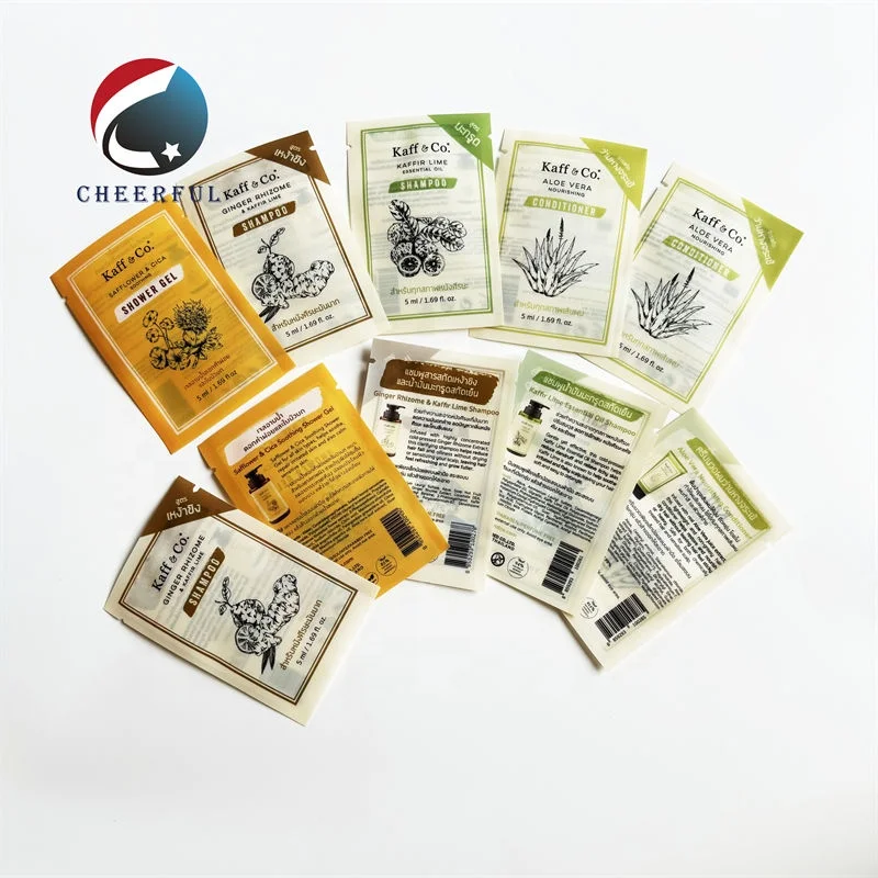 Disposable 10ml Sachet Shampoo Customized Hotel Shampoo in Small Sachet