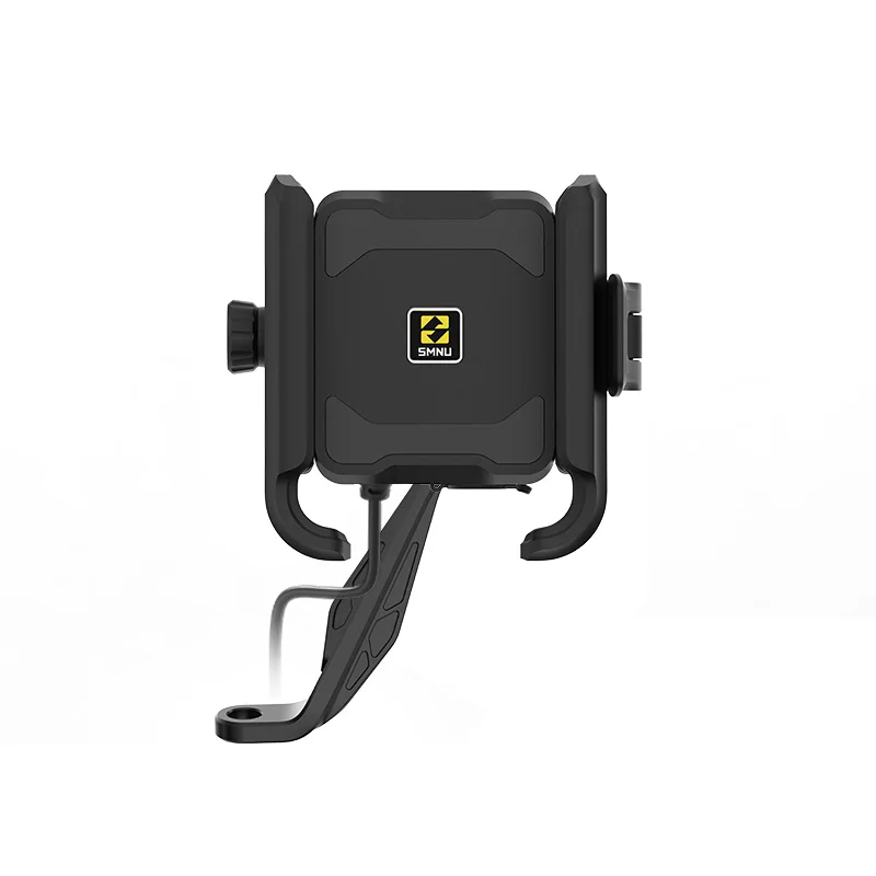 SMNU N2 tiesioginio prijungimo telefono laikiklis su smūgių sugerties funkcija, laidinis įkrovimo jungtis, vieno mygtuko užraktas ir greitas atjungimas, neprileidžiantis vandens