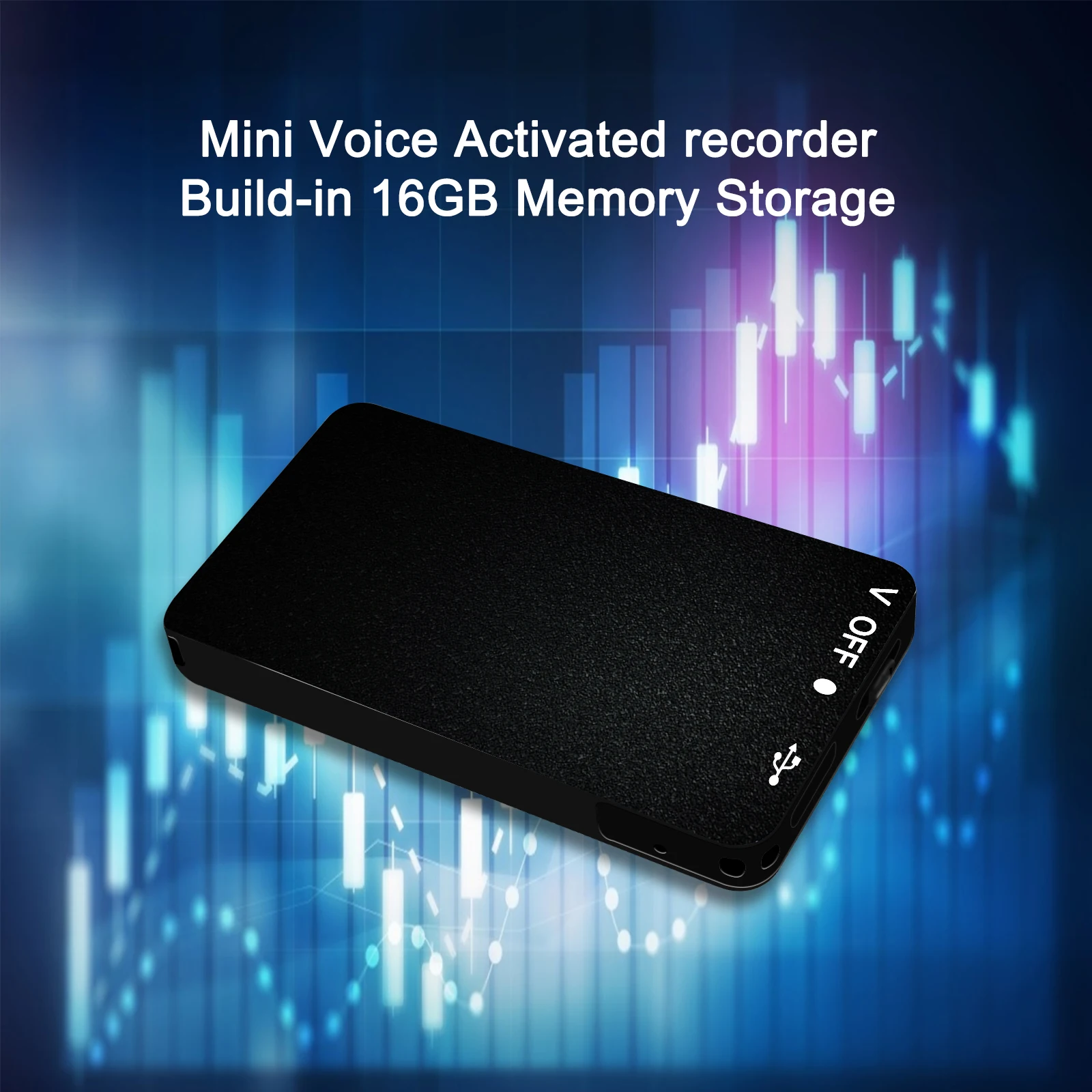 Patent Model L800 Voice Recording Devices Mini Card Shape MP3 Music Recorder Portable Small Voice Recorders