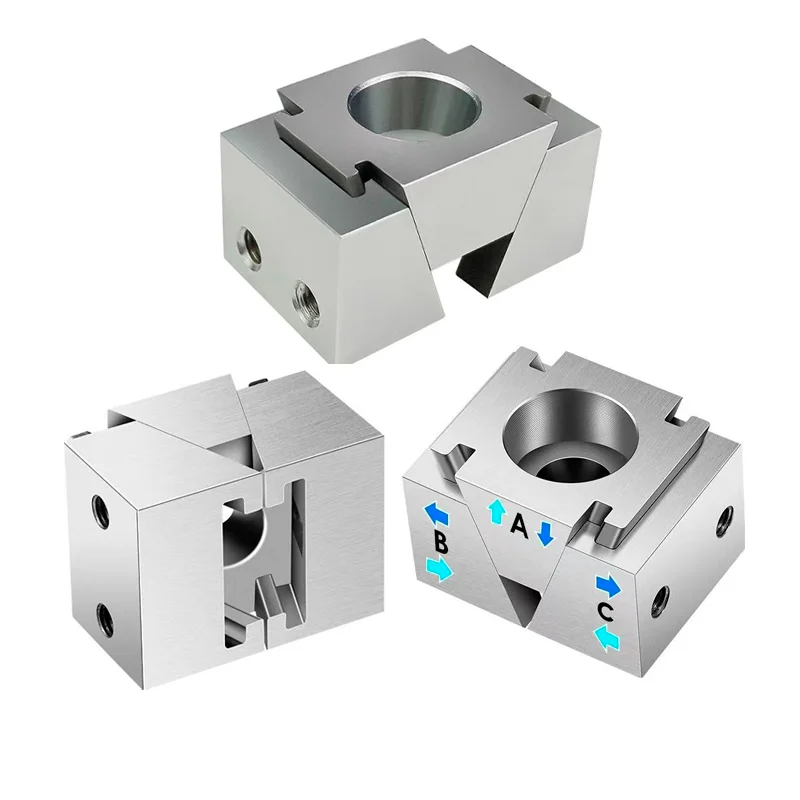 M6 8 10 12 Smooth Jaws Precision Modular Vise Wedge Clamping Element Vise MINI OK Vice Wedge Clamp Precision Modular Single Vise