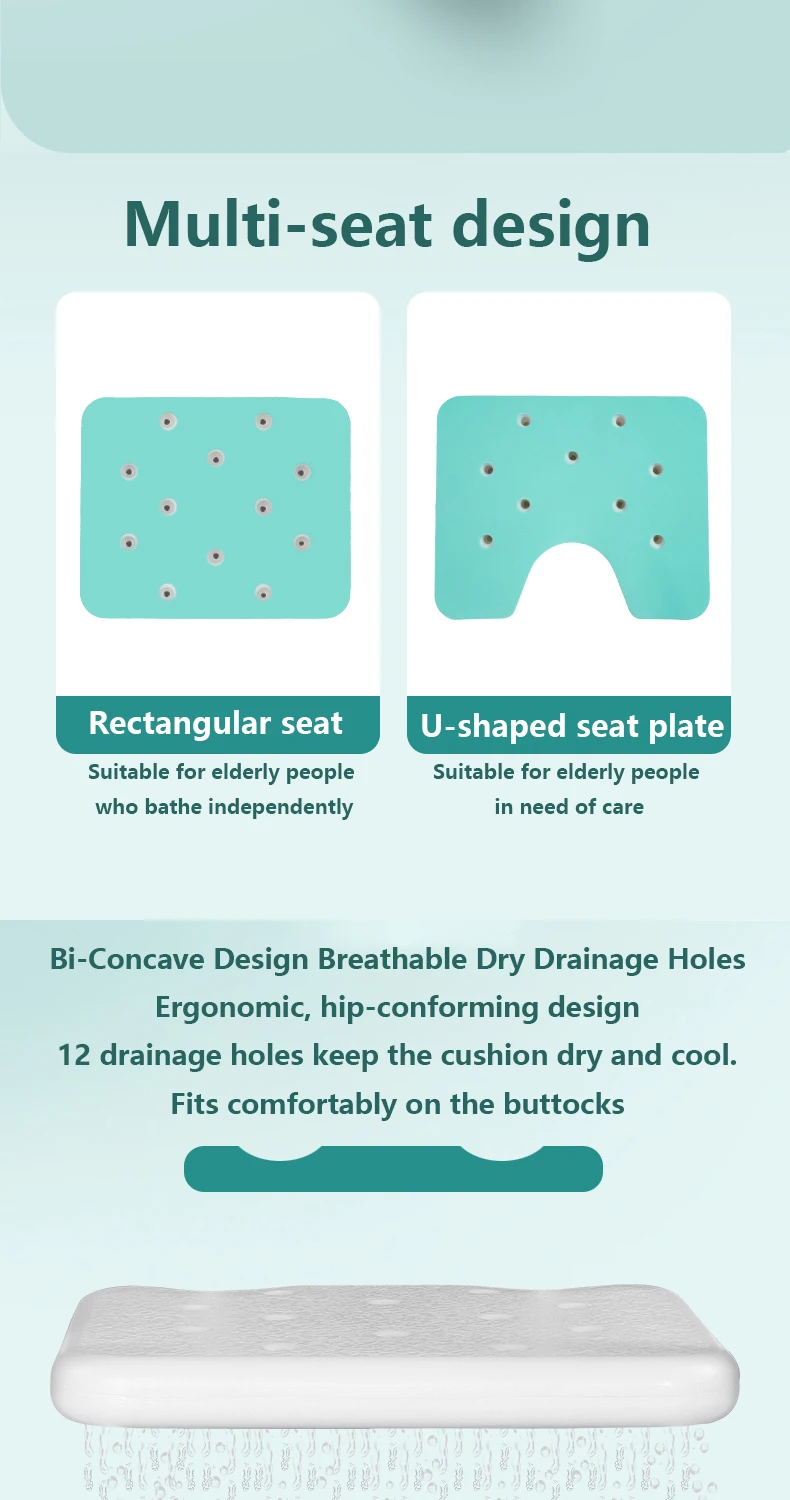 product wholesale adjustable shower chair aluminum bath chair for disable bathroom shower seat chair for shower bathroom stool-8