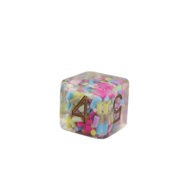 Custom 7pcs RPG Dnd Polyhedral Resin Dice Set 16mm Size for Dnd Games factory