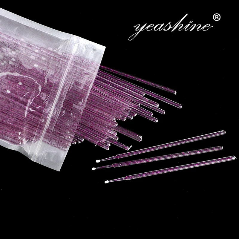 Пластиковые Стоматологические Одноразовые микрокисти материалы для ресниц бледно-розовые Микро Кисти