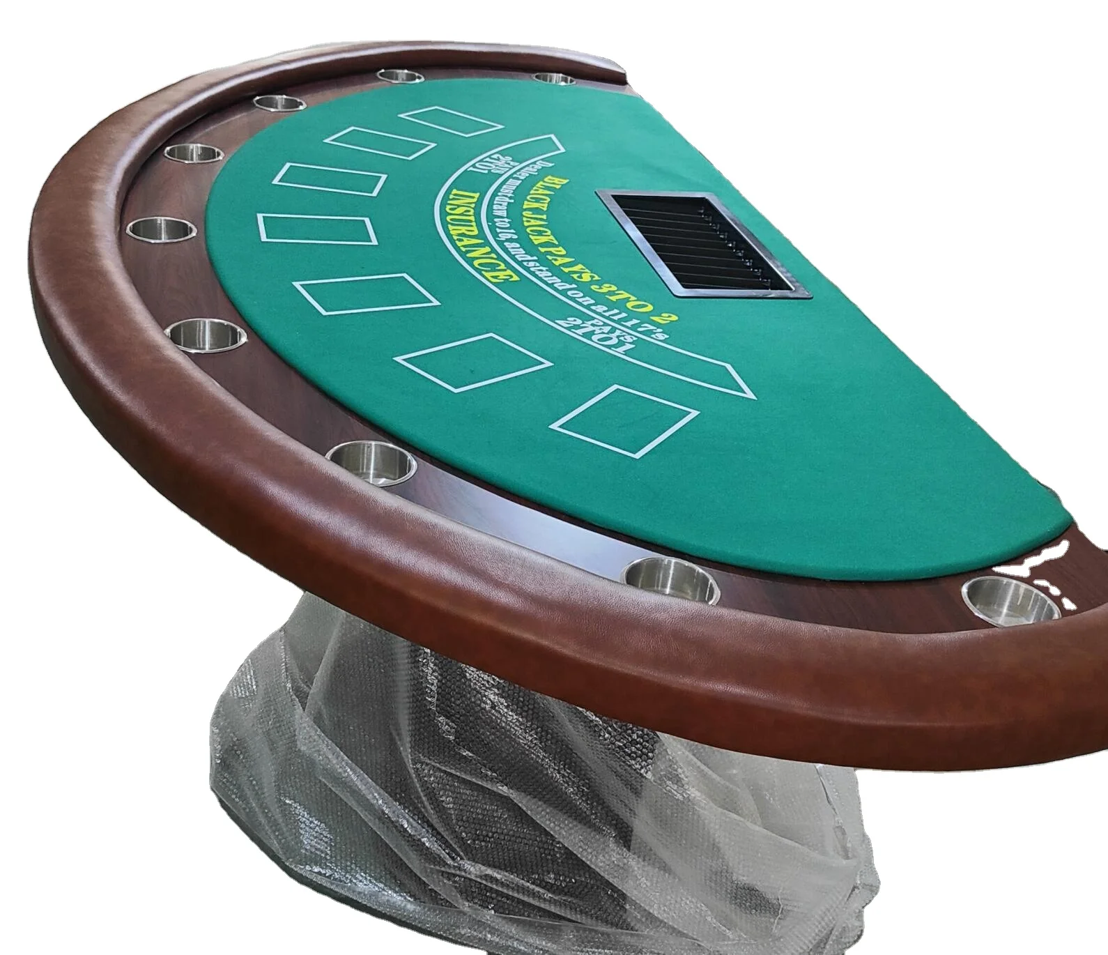 deluxe black jack table casino poker