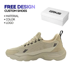 Custom Men's Lightweight Breathable Sport Sneakers with New Toe Style TPU Outsole Casual Running Shoes for Winter EVA Insole