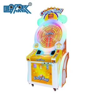 Arcade Coin Operated Crazy Ball Wheel Runner Game Machine Lottery Ticket Machine Fun for Game Centers for Ages 6+