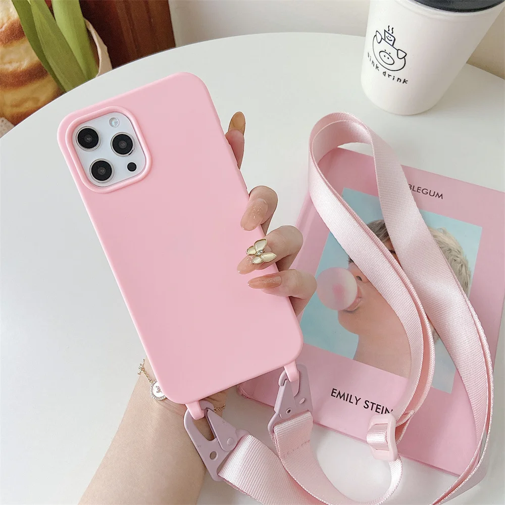 Fashionable Women's Crossbody Strap Case, Suitable For IPhone 16 15 14 13 11 Pro Max 8 7 Plus, Travel-Friendly Phone_voghion.com