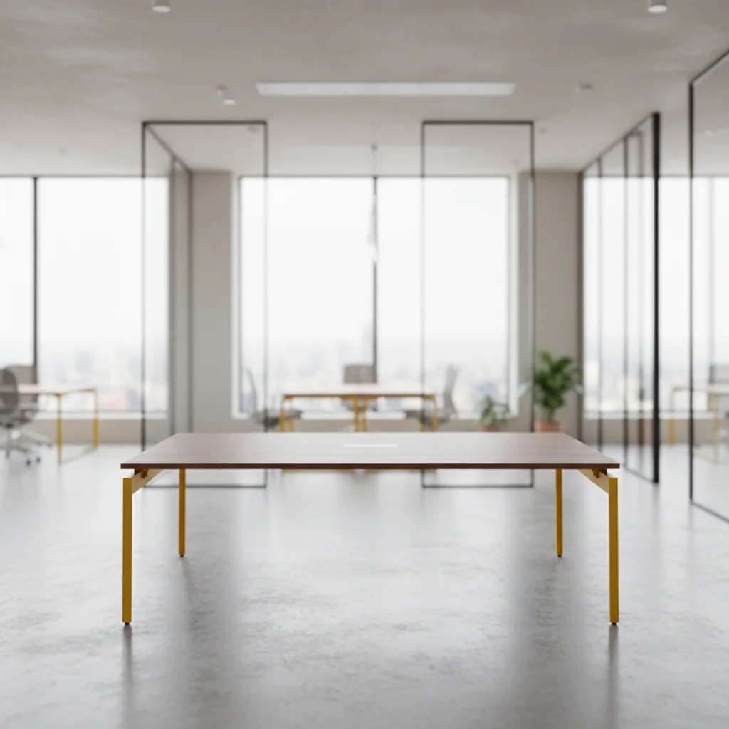 Small Extendable Convertible Meeting Table Wood Leg Durable Boardroom Design Compact Conference Setup Businesses Modern Storage 4