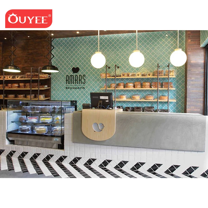 Milk Tea Shop Counter Fruit Juice Bubble Tea Shop Design and Coffee Shop Furniture