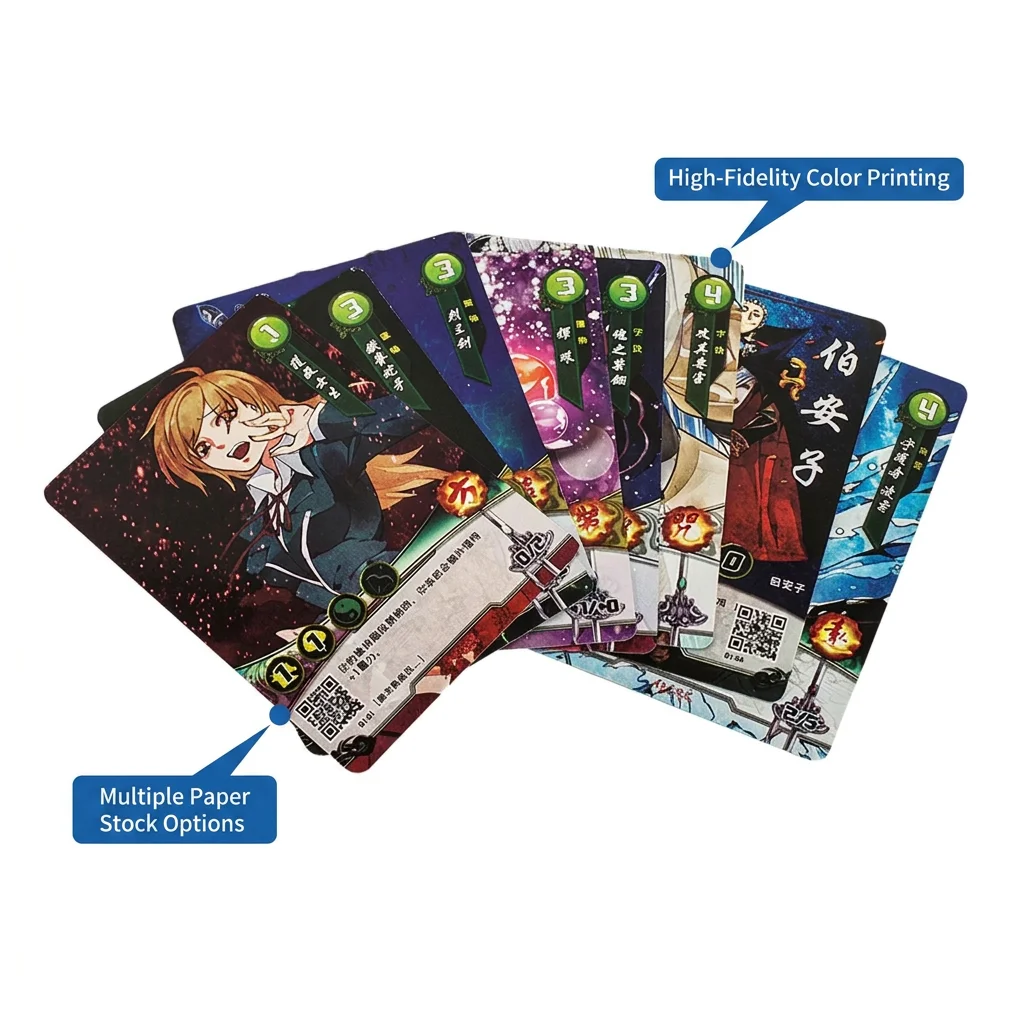 Custom Printing OEM Game Maker Holographic Foil Trading Card Game with  Booster Packaging