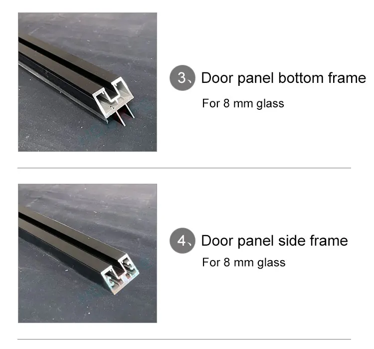 Hdsafe Wall Mounted Sliding Door Track And Roller For Sliding Door