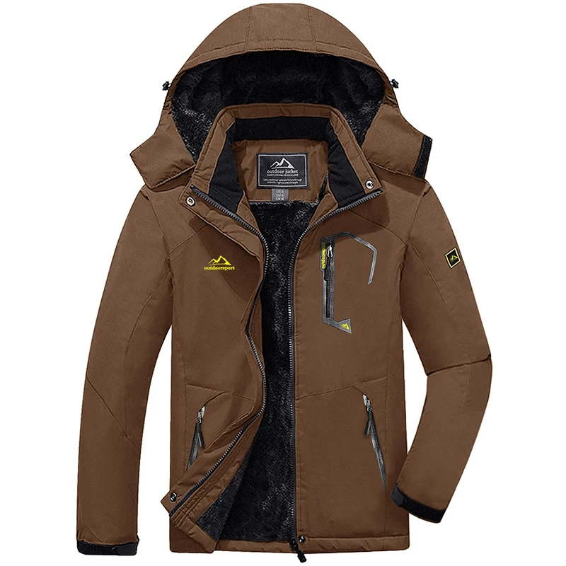 Men's Spring Fall Casual Windbreaker Jacket Cargo with Hood