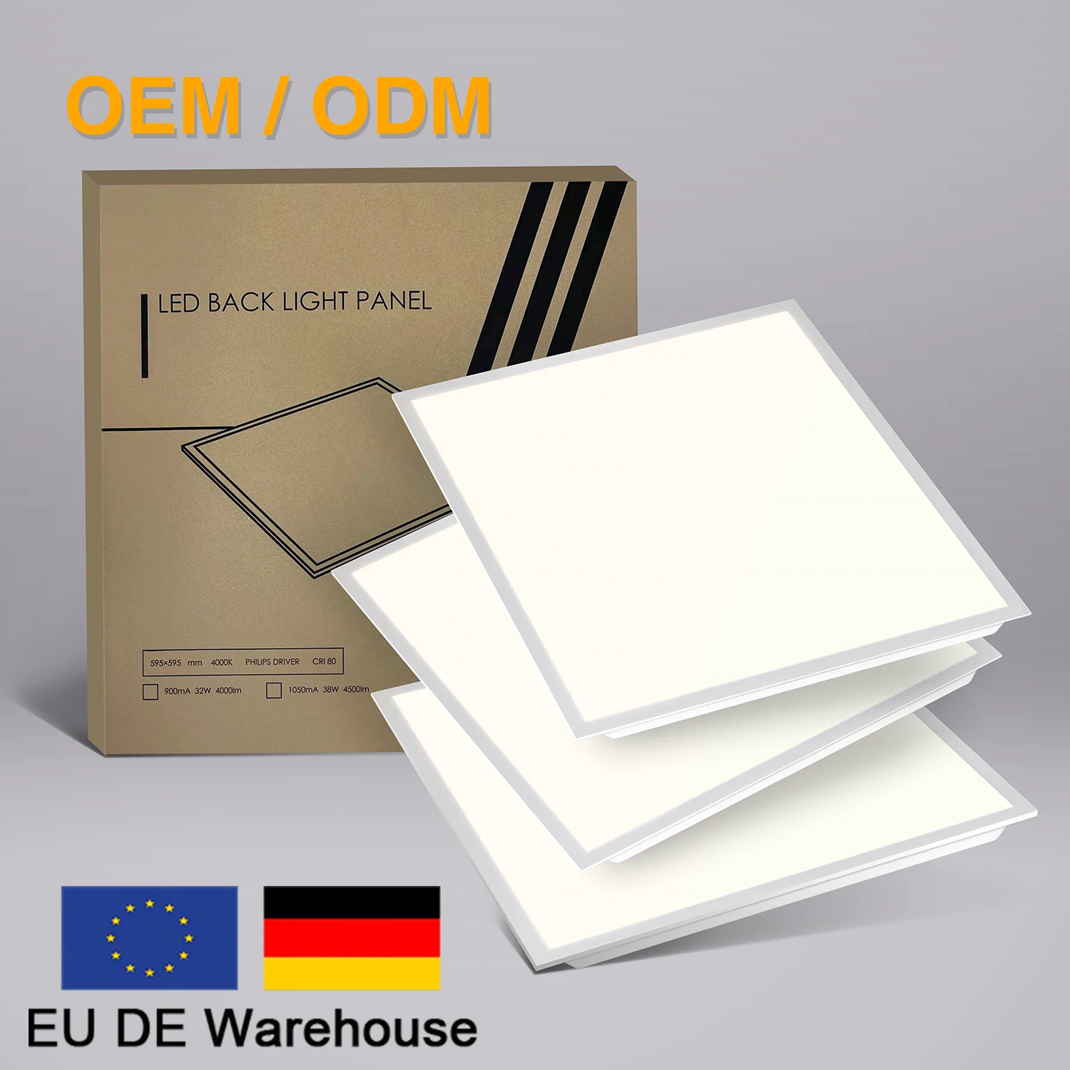 European Warehouse ENEC Led Panel Light 60x60 62x62 60x120 30x120 Dimmable 3CCT Energy Saving Led Panel for Office