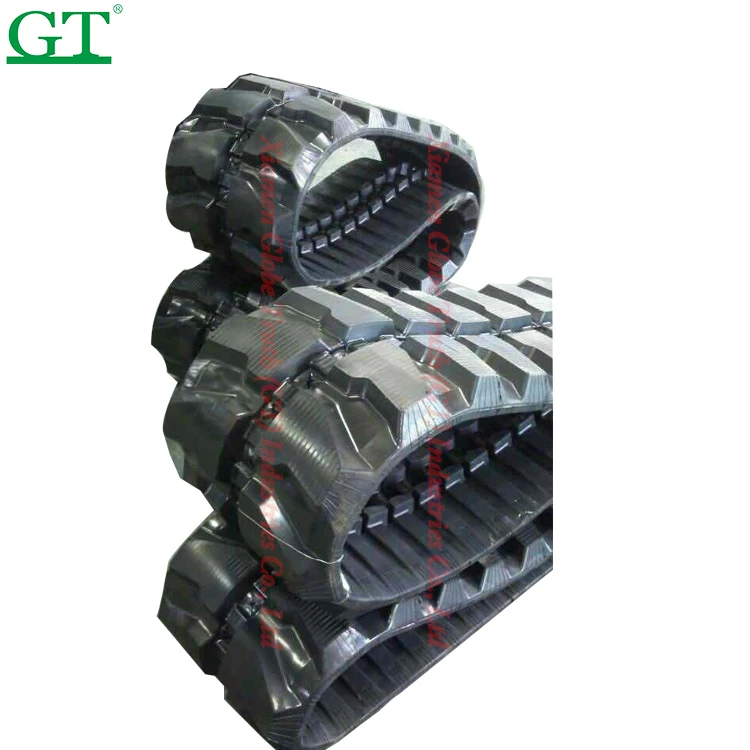 Rubber Track Undercarriage System Excavator Tracks Pads Skid Steel Running Kits Small Vehicle Tractor Harvester Sprocket