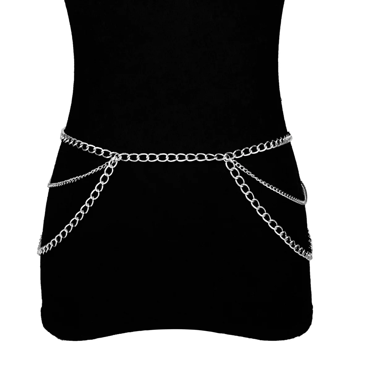 Western style retro punk body chain waist chain belt