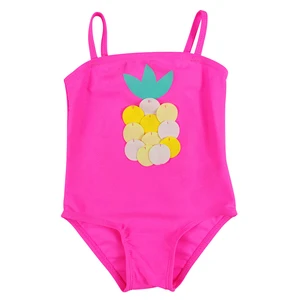 UPF 50+ Girls' 2 Piece Bikini Swimwear with Print Design Spandex/Nylon Material Quick Dry for Summer Beach