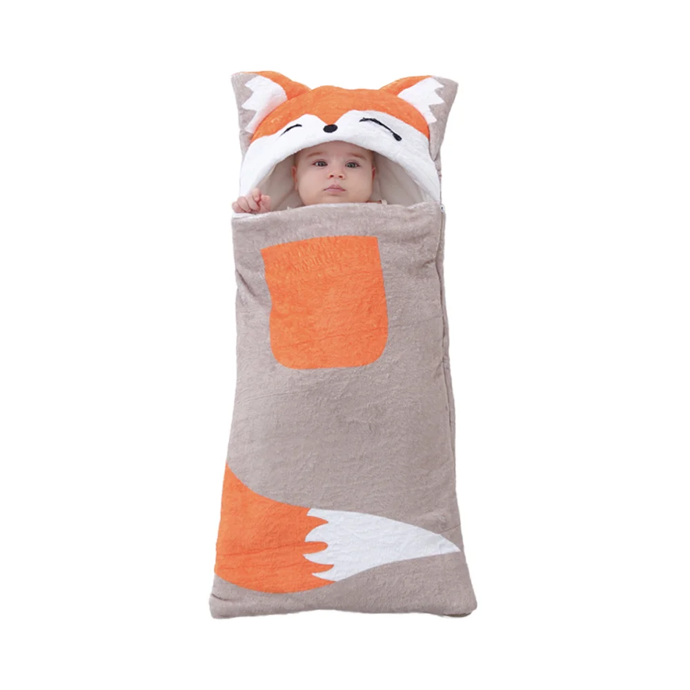 Extra Warm Coral Fleece Cotton Quilting Soft Newborn Baby Sleep