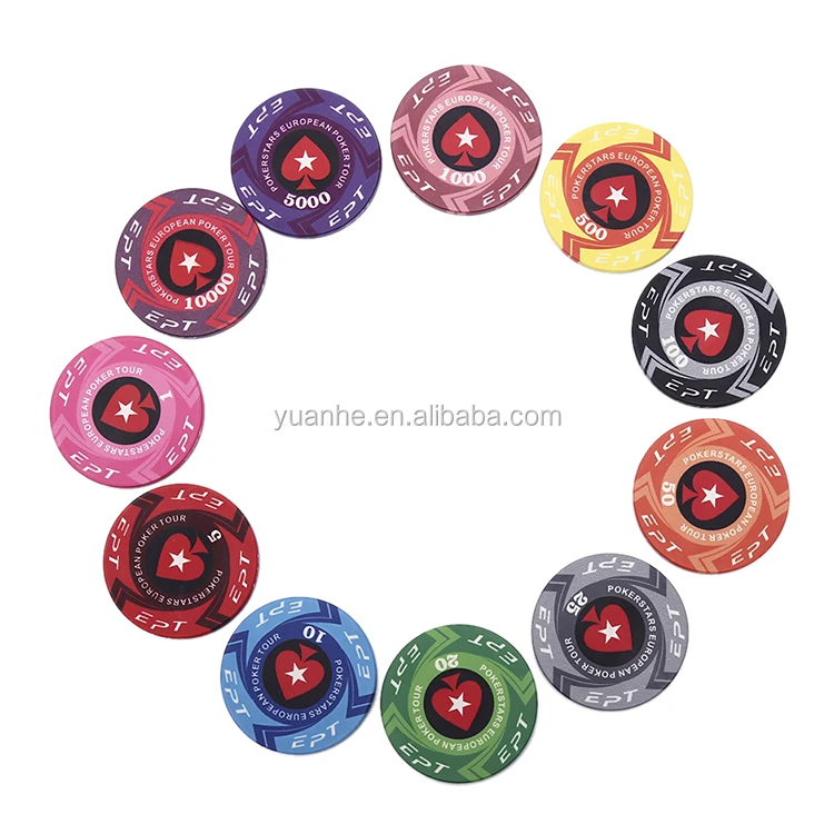 11.5g Royal Flush PS Poker Chips with Stickers
