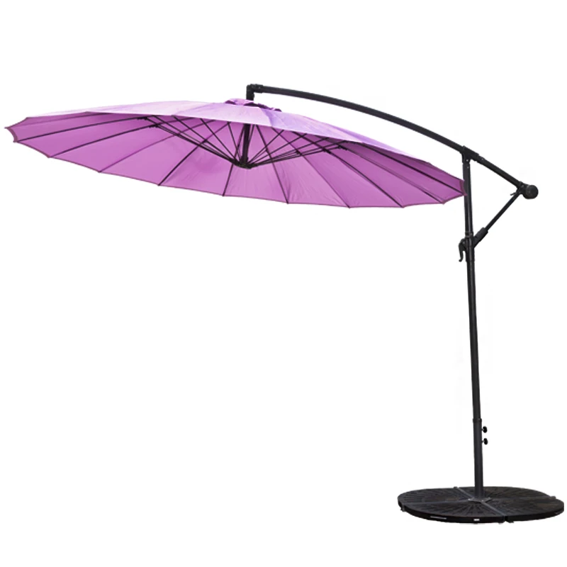 10ft garden furniture hanging parasol dual use iron frame Glass fiber material outdoor patio umbrellas