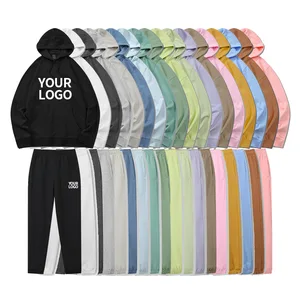 Wholesale Tracksuits Hoodies Unisex Men's Hoodies Sweatshirts Two Pieces Sweatpants and Hoodie Set