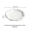 plato poco profundo blanco de 12 pulgadas