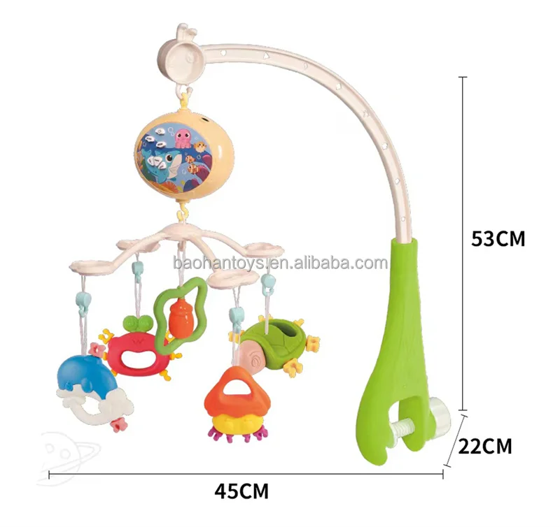 Baby Toys Remote Control Projection Musical Bed Bell Baby Crib Hanging Toy Mobile Baby Crib Mobile With Music