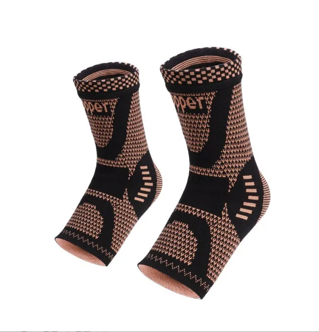 Breathable Compression Copper Stable Support Knitting Ankle Brace