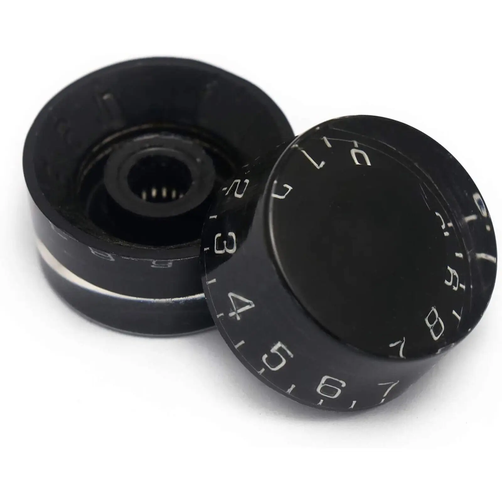 Black Electric Guitar Control Speed Tone Volume Knobs Replacement Parts