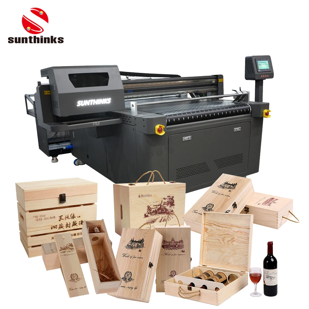 Sunthinks Multifunction Single Pass Printing Machine and Feedr 2 in 1 Paper Cup Printer Food Packaging Bags Printer