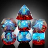 Azul y rojo con envoltorio de caramelo