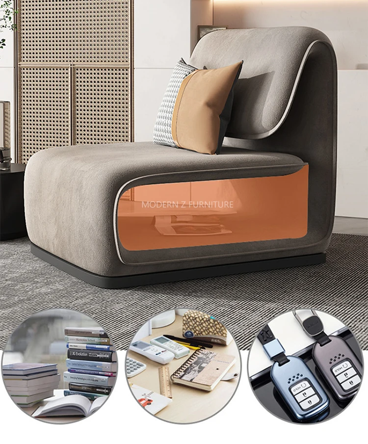 Italian Design Comfy Luxury Hotel Belleze Grey Velvet Accent Chairs