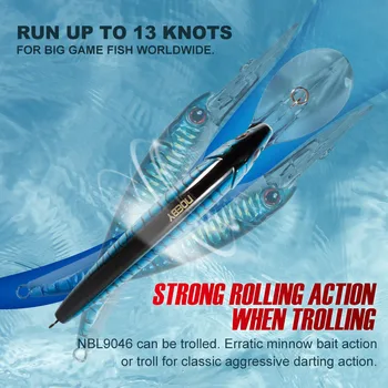 For Nobby ABS Long Tongue Plate Mino 120mm 32g Trolling Spanish Mackerel Sea Fishing Boat Hard False Bait – Trolling Lure – view 5