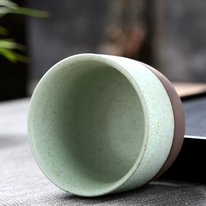 Retro Ceramic Coffee Cup 120ml Handmade Cup Without Handle Reactive Glaze Mug Stoneware Enamel Manufacturer