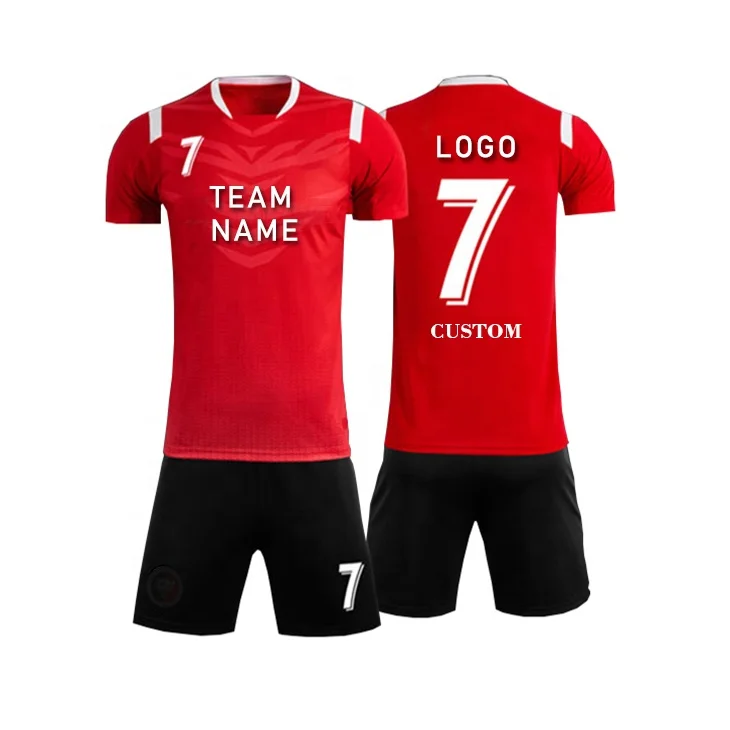 Source Custom Cheap Football Kits Football Jersey New Model Soccer Wholesale  Sublimation Thai Quality Black Red Soccer Jerseys China on m.