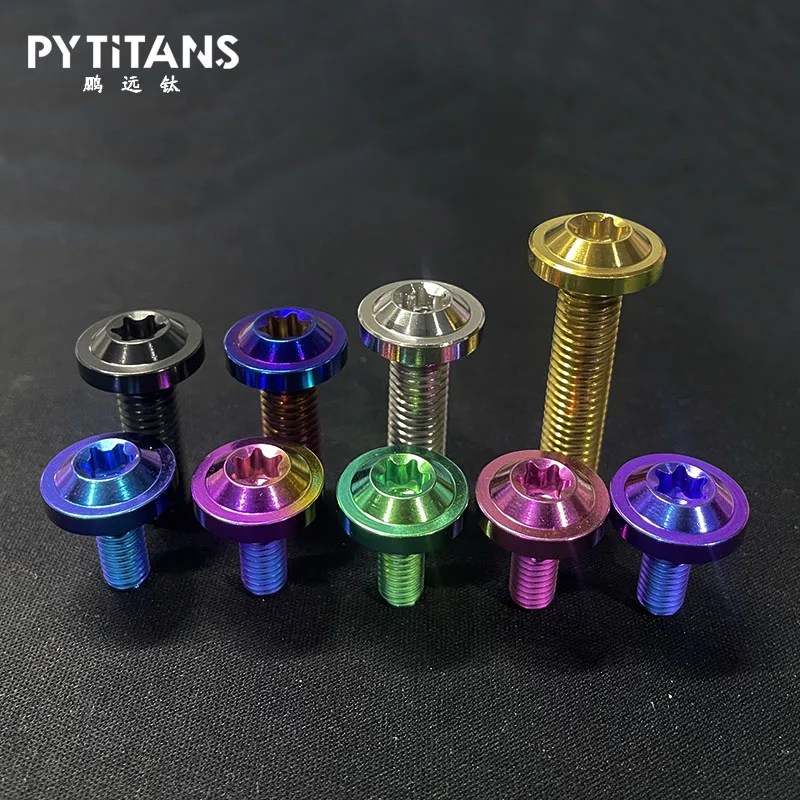 M6 18mm Titanio Testa Esagonale Flangia Bullone Vite Ti Grado 5 - Foto 3