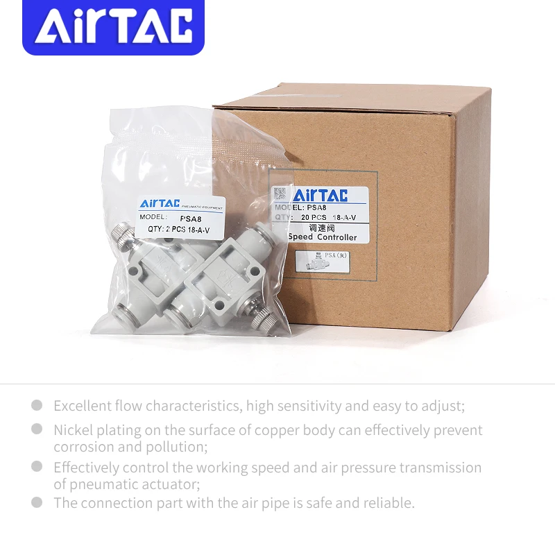 PSA8 AirTAC | Straight Speed Controller | Valin