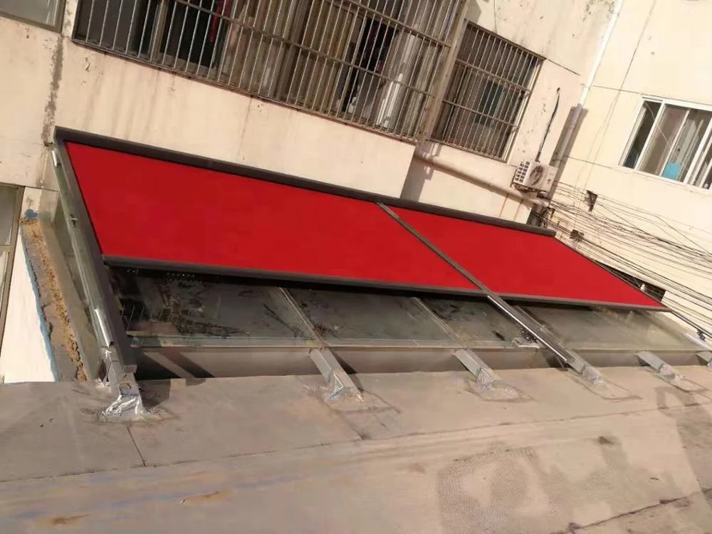 Prefab Metal Awning Custom Motorized Top Roof Awning Skylight Conservatory Motorized Awning