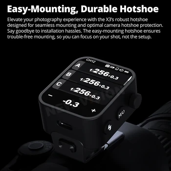 Godox X3 TTL HSS 2.4G Wireless Flash Trigger OLED Touch Screen Transmitter Quick Charge for Canon Nikon Sony Fujifilm detail image