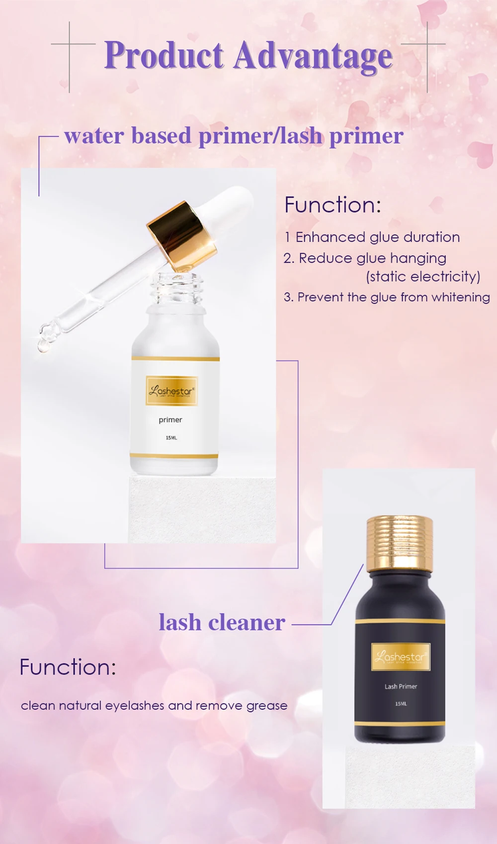 Wholesale Private Label Eyelash Extension Primer Super Bonder For