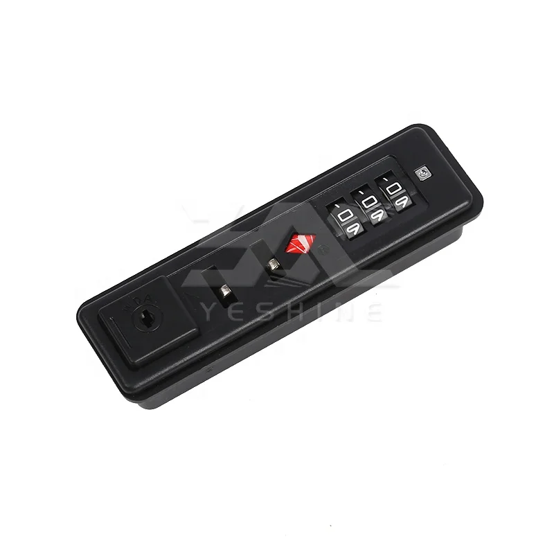 Resettable 3-Digit Dial Combination Plastic Security Lock for Travel Luggage Bag Parts & Accessories
