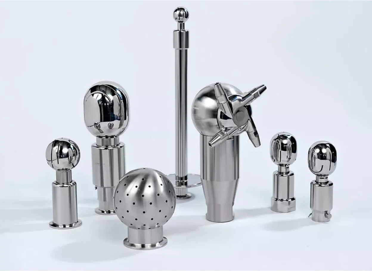 Sanitary Stainless Steel Female Rotary Spray Ball For Cip Tank Cleaning